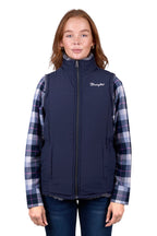 Wrangler Women Denver Reversible Vest (X5W2694314) Navy/Charcoal [SD]
