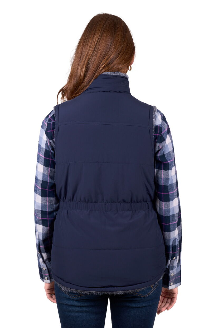 Wrangler Women Denver Reversible Vest (X5W2694314) Navy/Charcoal [SD]