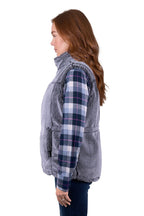 Wrangler Women Denver Reversible Vest (X5W2694314) Navy/Charcoal [SD]