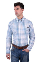 Wrangler Mens Owen L/S Shirt (X5W1115233) Blue/White [SD]