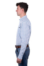 Wrangler Mens Owen L/S Shirt (X5W1115233) Blue/White [SD]