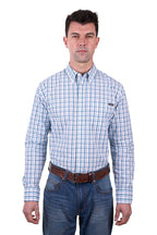 Wrangler Mens Owen L/S Shirt (X5W1115233) Blue/White [SD]