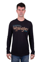 Wrangler Mens Liam L/S Tee (X5W1568247) Black [SD]