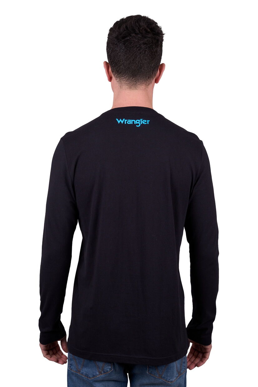 Wrangler Mens Liam L/S Tee (X5W1568247) Black [SD]