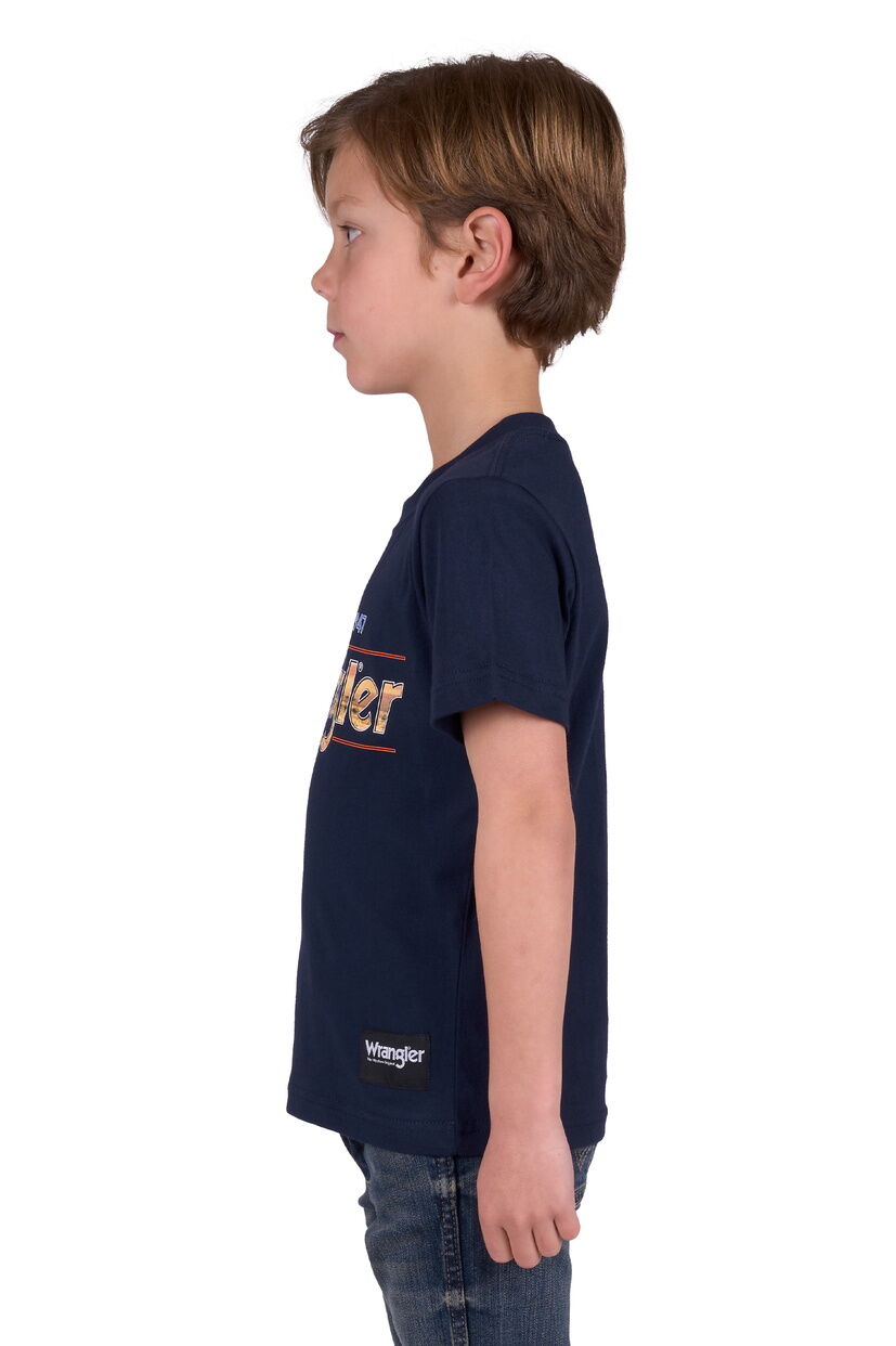Wrangler Boys Adam S/S Tee (X5W3557246) Navy [SD]