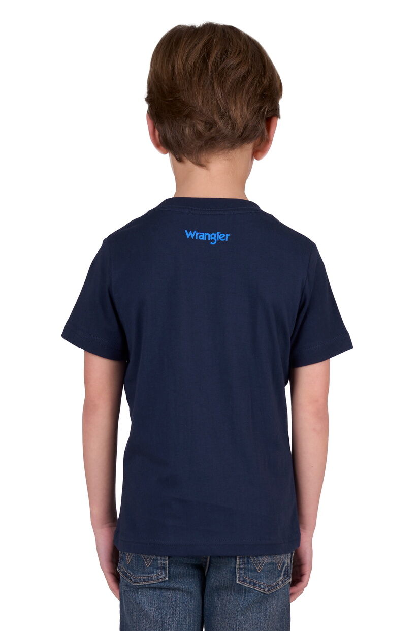 Wrangler Boys Adam S/S Tee (X5W3557246) Navy [SD]