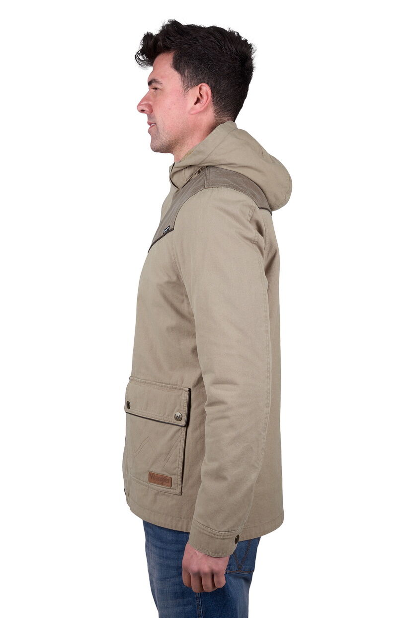 Wrangler Mens Cain Jacket (X5W1771258) Stone [SD]