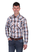 Wrangler Mens Toby L/S Shirt (X5S1111366) Navy/Orange