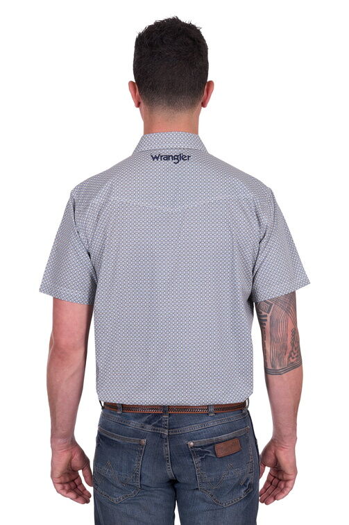 Wrangler Mens Jimmy S/S Shirt (X5S1117372) Navy/Gold