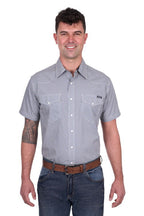 Wrangler Mens Jimmy S/S Shirt (X5S1117372) Navy/Gold