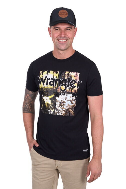 Wrangler Mens Luis S/S Tee (X5S1557384) Black
