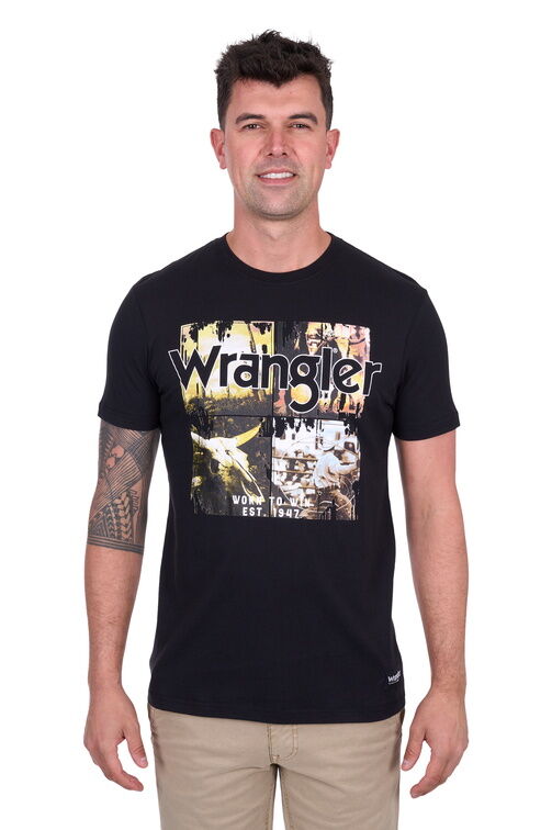 Wrangler Mens Luis S/S Tee (X5S1557384) Black