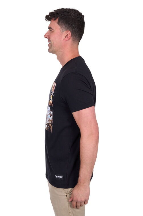 Wrangler Mens Luis S/S Tee (X5S1557384) Black