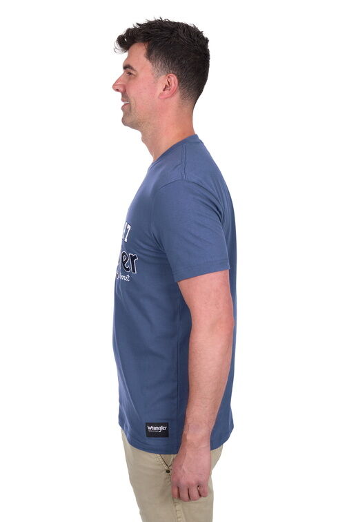 Wrangler Mens Michael S/S Tee (X5S1557385) Denim