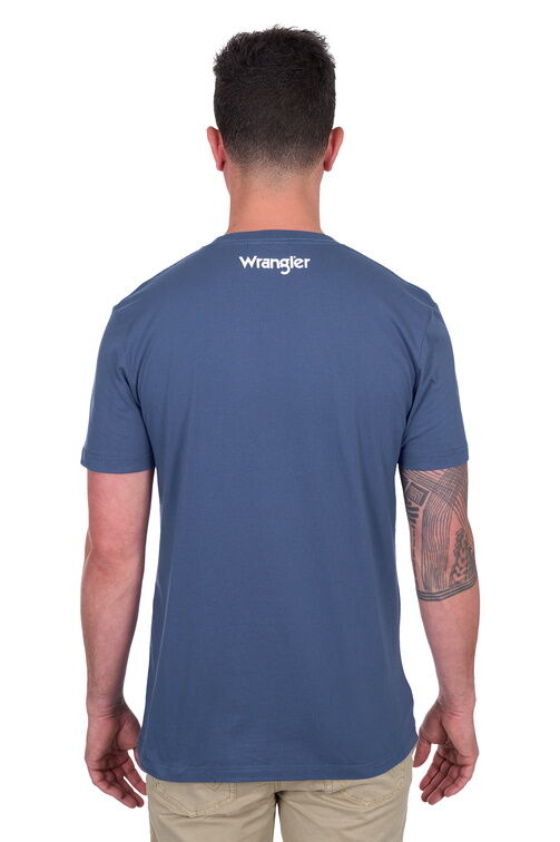 Wrangler Mens Michael S/S Tee (X5S1557385) Denim
