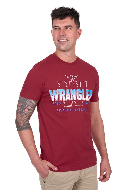 Wrangler Mens Wesley S/S Tee (X5S1557387) Red