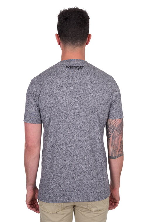 Wrangler Mens Darren S/S Tee (X5S1557388) Charcoal Marle