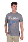 Wrangler Mens Darren S/S Tee (X5S1557388) Charcoal Marle