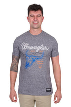 Wrangler Mens Darren S/S Tee (X5S1557388) Charcoal Marle