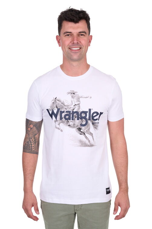Wrangler Mens Lance S/S Tee (X5S1557393) White