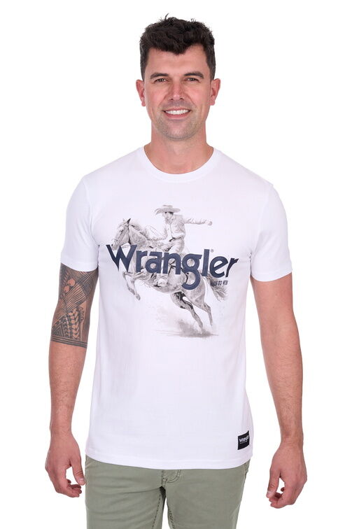 Wrangler Mens Lance S/S Tee (X5S1557393) White