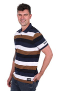 Wrangler Mens Walter Polo (X5S1560375) Navy/Tan