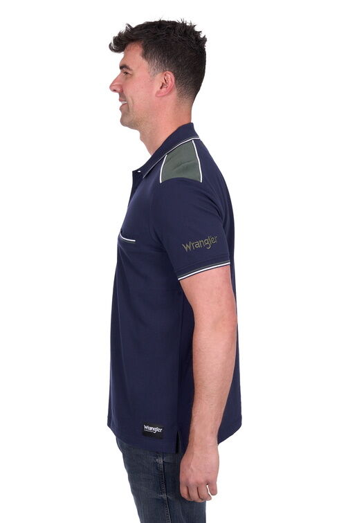 Wrangler Mens Jarrod Polo (X5S1560379) Navy
