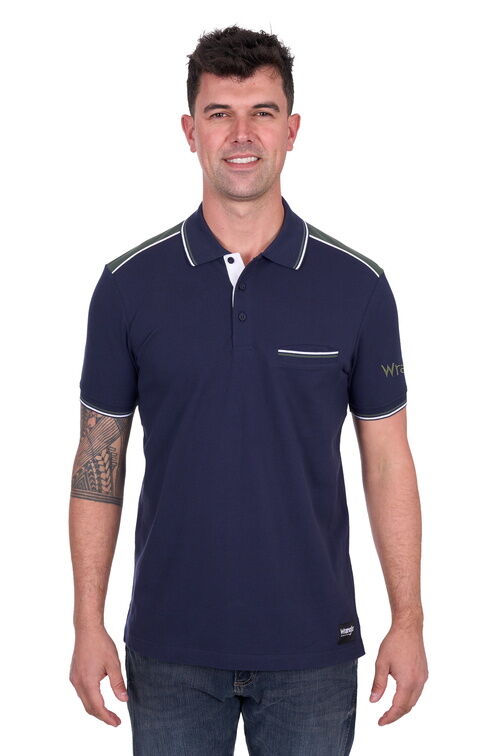 Wrangler Mens Jarrod Polo (X5S1560379) Navy