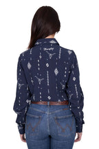 Wrangler Womens Austin L/S Shirt (X5S2126430) Navy