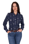 Wrangler Womens Austin L/S Shirt (X5S2126430) Navy