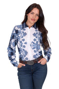 Wrangler Womens Linda L/S Shirt (X5S2126440) Blue