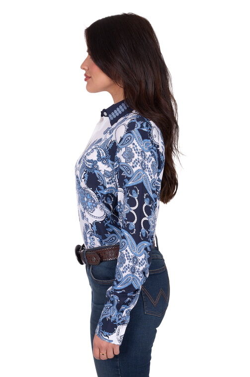 Wrangler Womens Linda L/S Shirt (X5S2126440) Blue