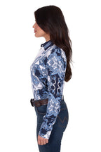 Wrangler Womens Linda L/S Shirt (X5S2126440) Blue