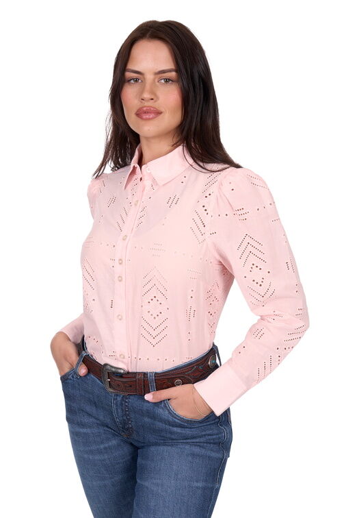 Wrangler Womens Lilly L/S Shirt (X5S2127434) Pink