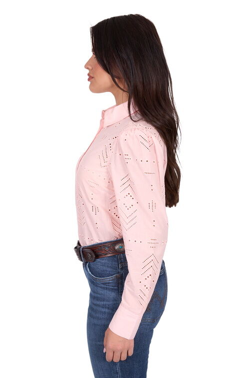 Wrangler Womens Lilly L/S Shirt (X5S2127434) Pink