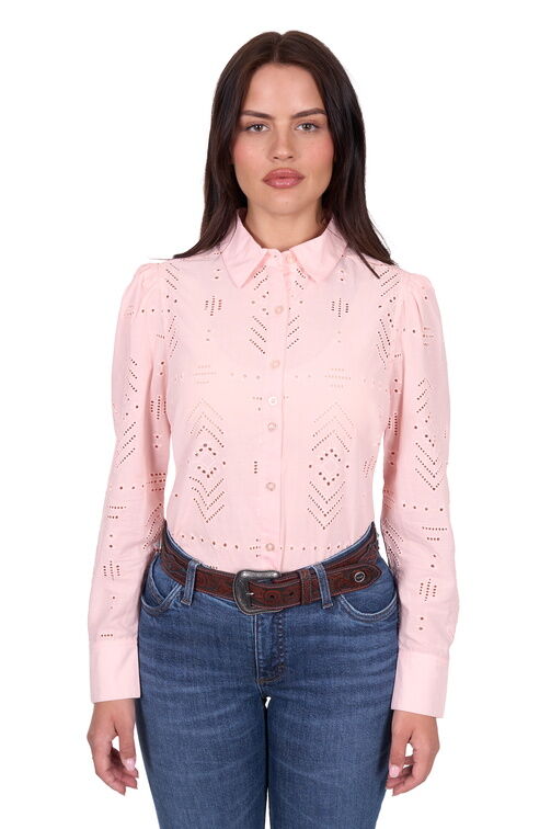 Wrangler Womens Lilly L/S Shirt (X5S2127434) Pink