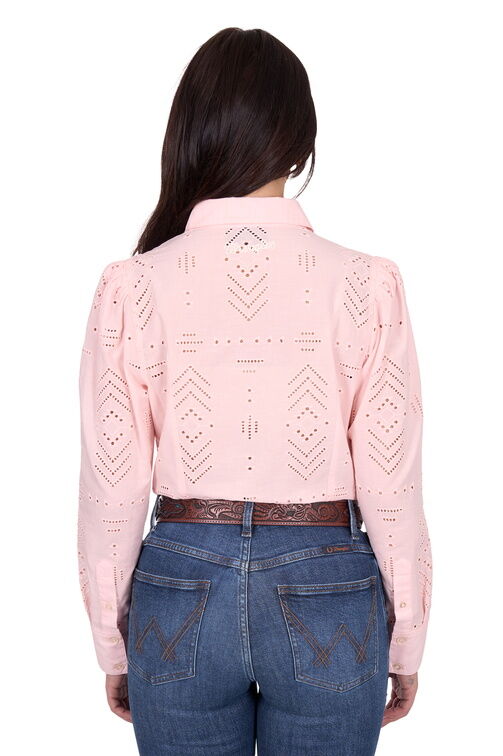Wrangler Womens Lilly L/S Shirt (X5S2127434) Pink