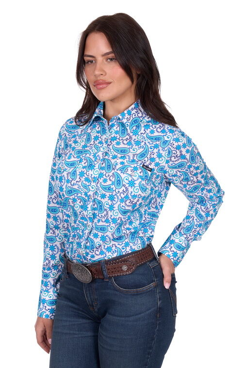 Wrangler Womens Alissa L/S Shirt (X5S2127439) Blue