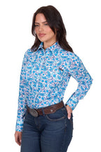 Wrangler Womens Alissa L/S Shirt (X5S2127439) Blue