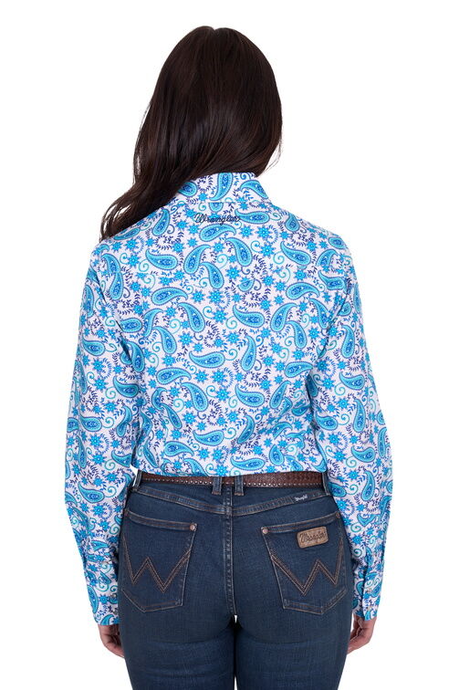 Wrangler Womens Alissa L/S Shirt (X5S2127439) Blue