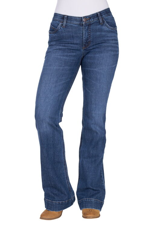 Wrangler Womens Luna Jeans - Willow 34 Leg (XCP2253466) Wild Indigo