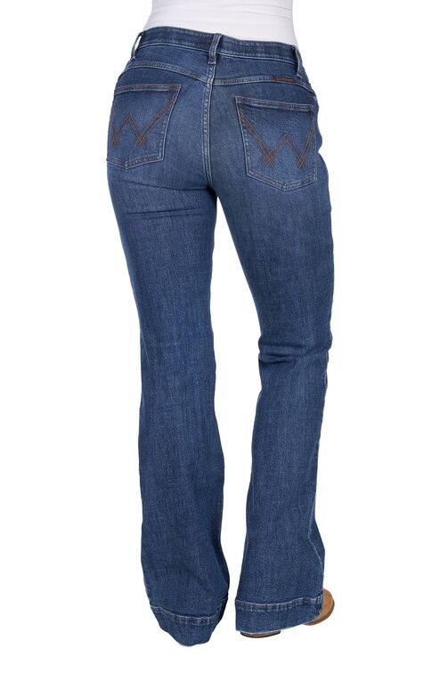 Wrangler Womens Luna Jeans - Willow 34 Leg (XCP2253466) Wild Indigo