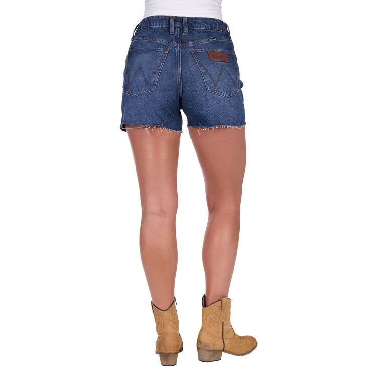 Wrangler Womens Samantha Hi Rise Shorts (X5S2354463) Vintage Indigo
