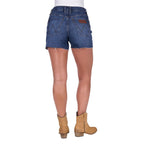 Wrangler Womens Samantha Hi Rise Shorts (X5S2354463) Vintage Indigo