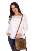 Wrangler Womens Daria L/S Blouse (X5S2538445) Ivory