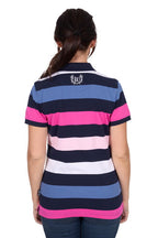 Wrangler Womens Whitney Polo (X5S2565412) Navy/Pink