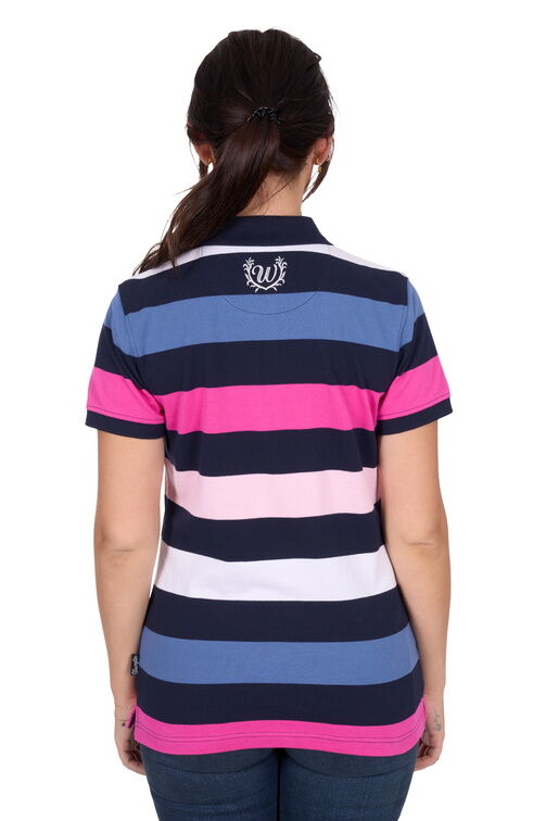 Wrangler Womens Whitney Polo (X5S2565412) Navy/Pink