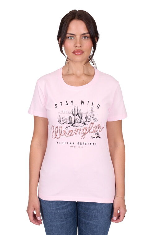 Wrangler Womens Tahlia S/S Tee (X5S2598418) Blush