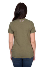 Wrangler Womens Jenny S/S Tee (X5S2598424) Khaki Marle
