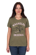 Wrangler Womens Jenny S/S Tee (X5S2598424) Khaki Marle